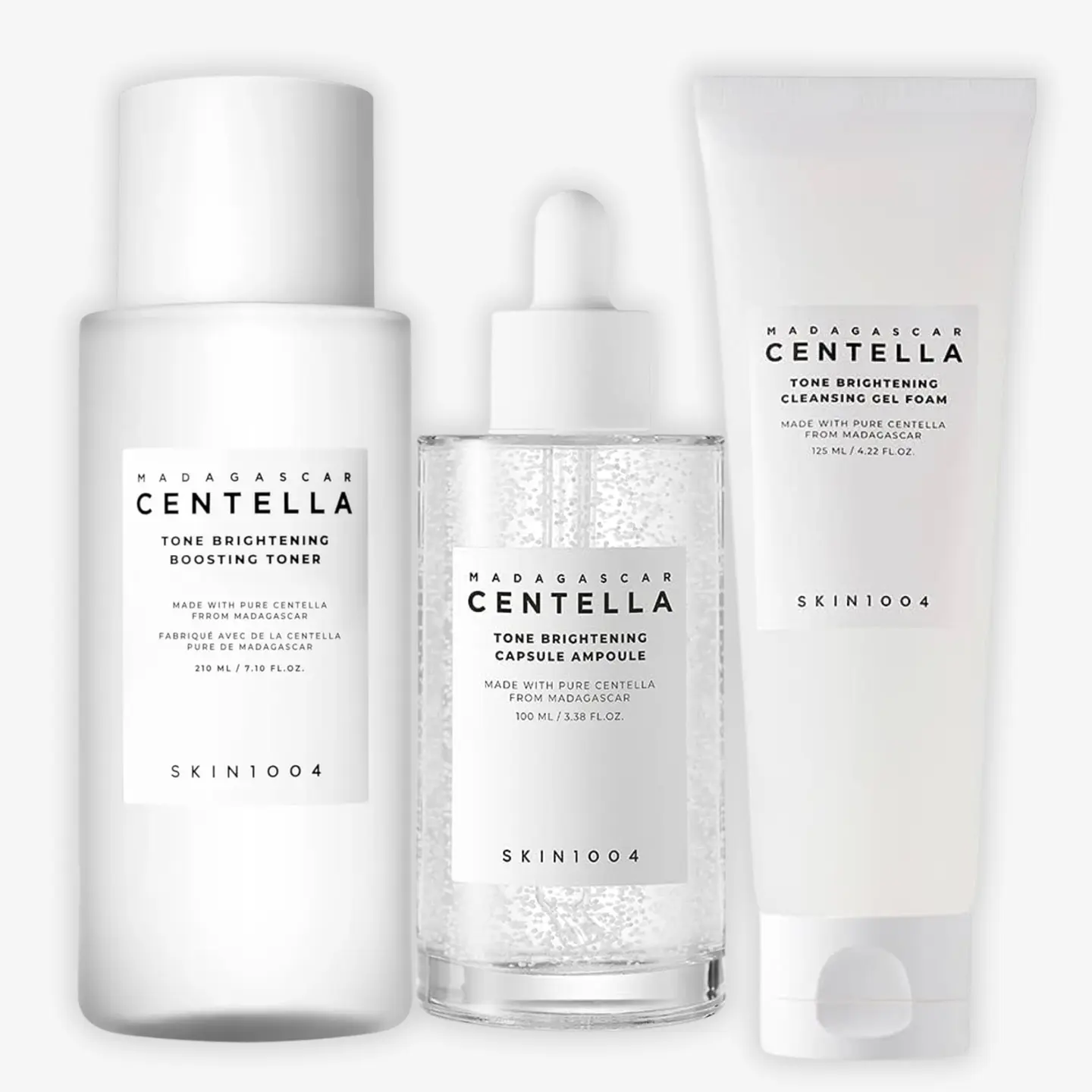 Pack Centella Brightening Care (Espuma + Tónico + Ampolla) 1