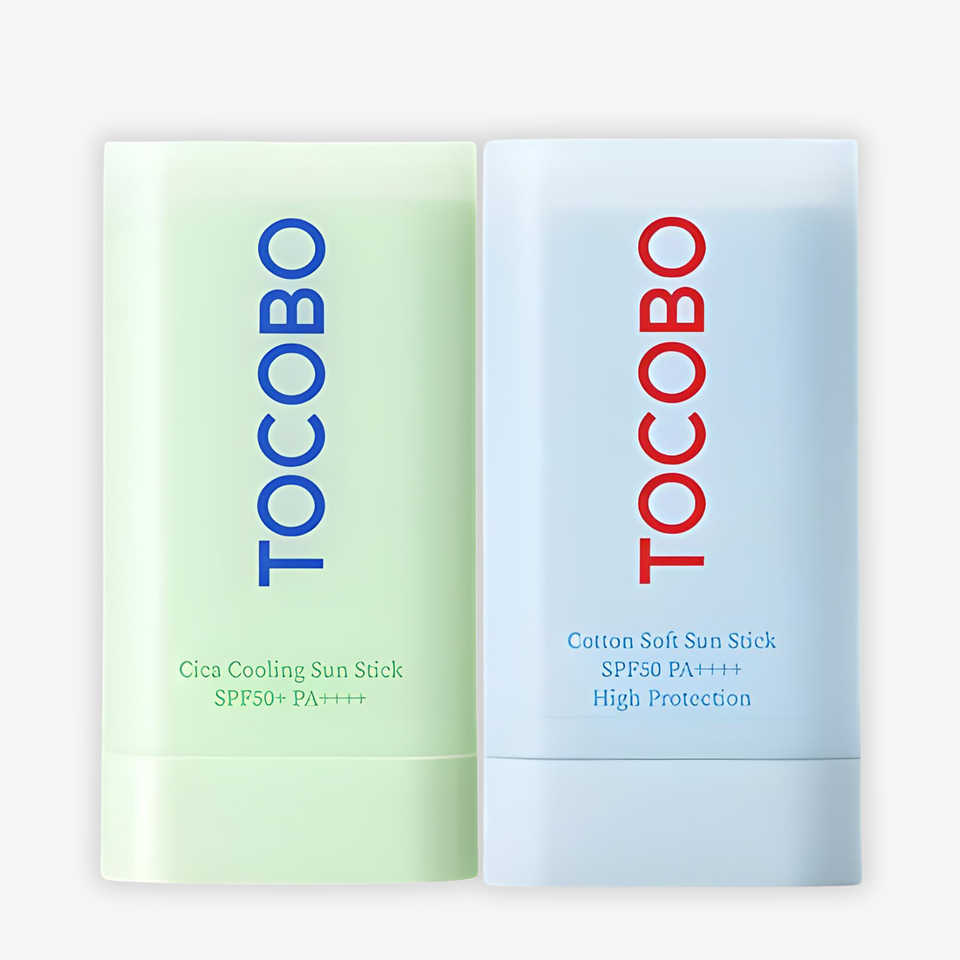 Pack Protector Solar Stick TOCOBO (Cica Cooling + Cotton Soft) SPF50+ PA++++ 1
