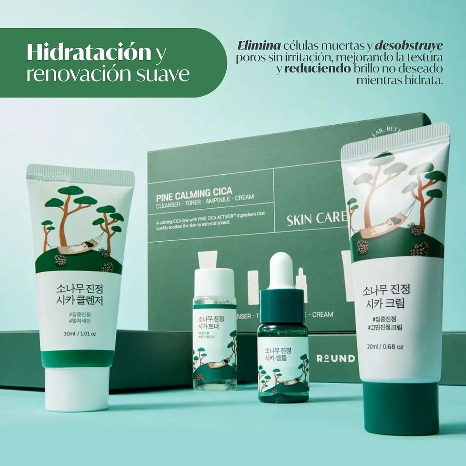 Kit Cuidado Facial Calmante con Pino & Cica 4