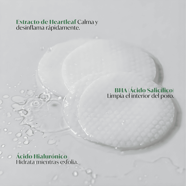 Pads Exfoliantes Heartleaf BHA Peeling Pad 60 un 6