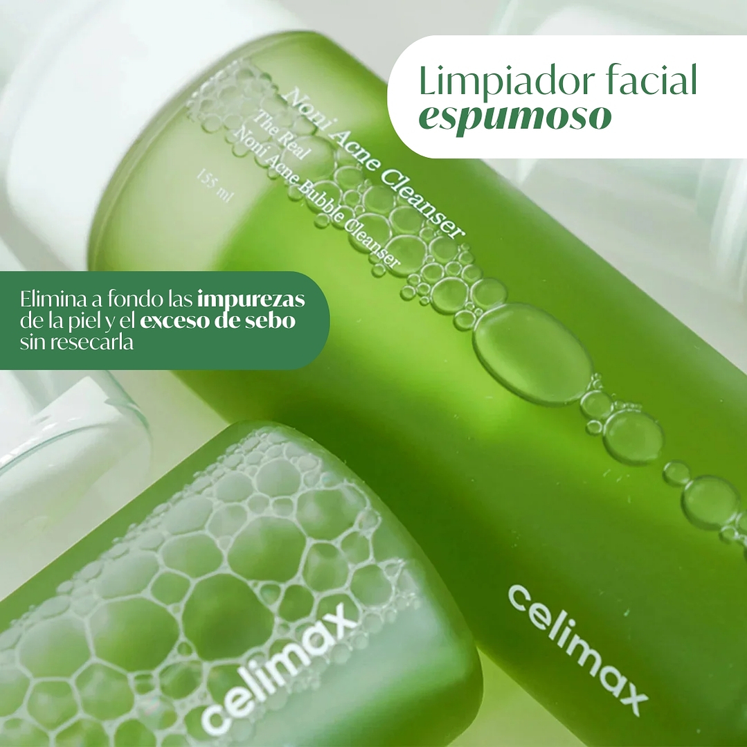 Limpiador Facial Real Noni Acne Bubble Cleanser 155ml 2
