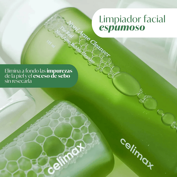 Limpiador Facial Real Noni Acne Bubble Cleanser 155ml 2
