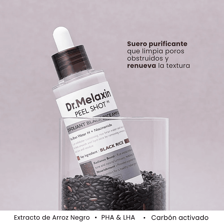 Ampolla Exfoliante Black Rice Ampoule 80ml 2
