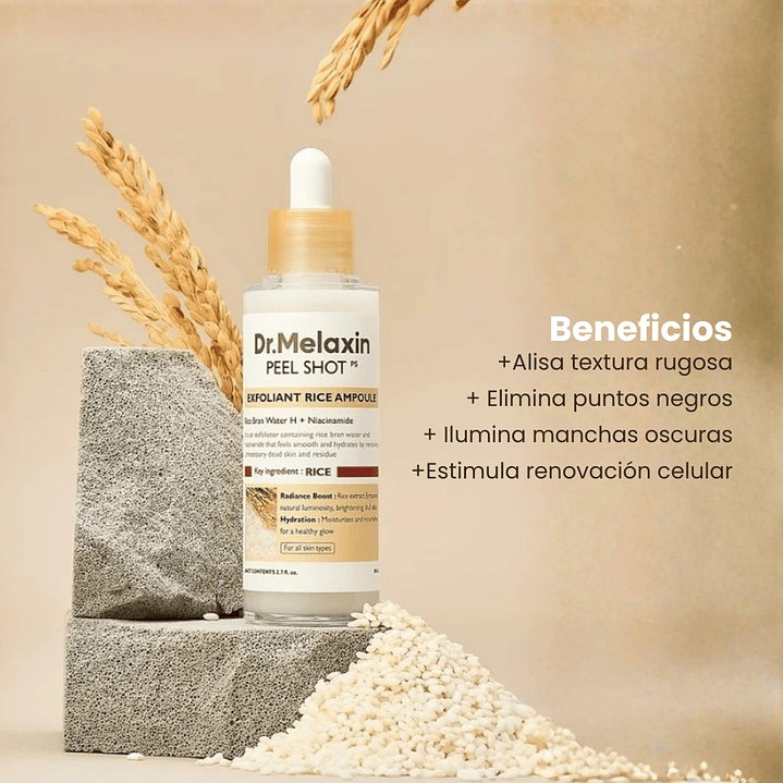 Ampolla Exfoliante White Rice Ampoule 80ml 4