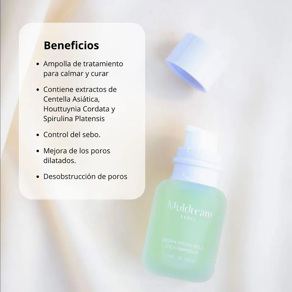 Serum Vegan green mild CICA Ampoule 55ml 2