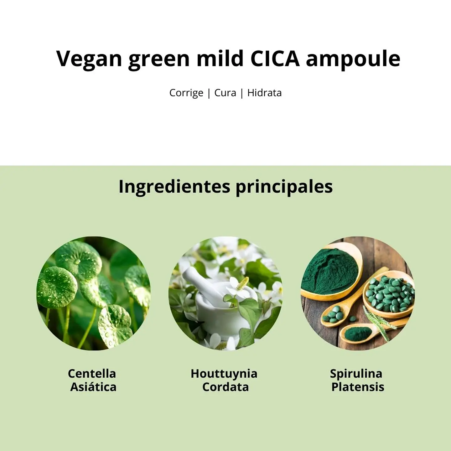 Serum Vegan green mild CICA Ampoule 55ml 5