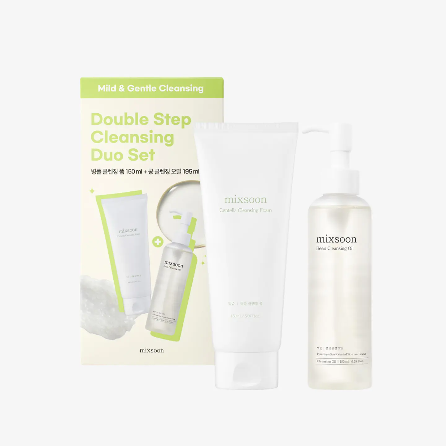 Set Double Cleansing Jabón + Aceite Mixsoon 1