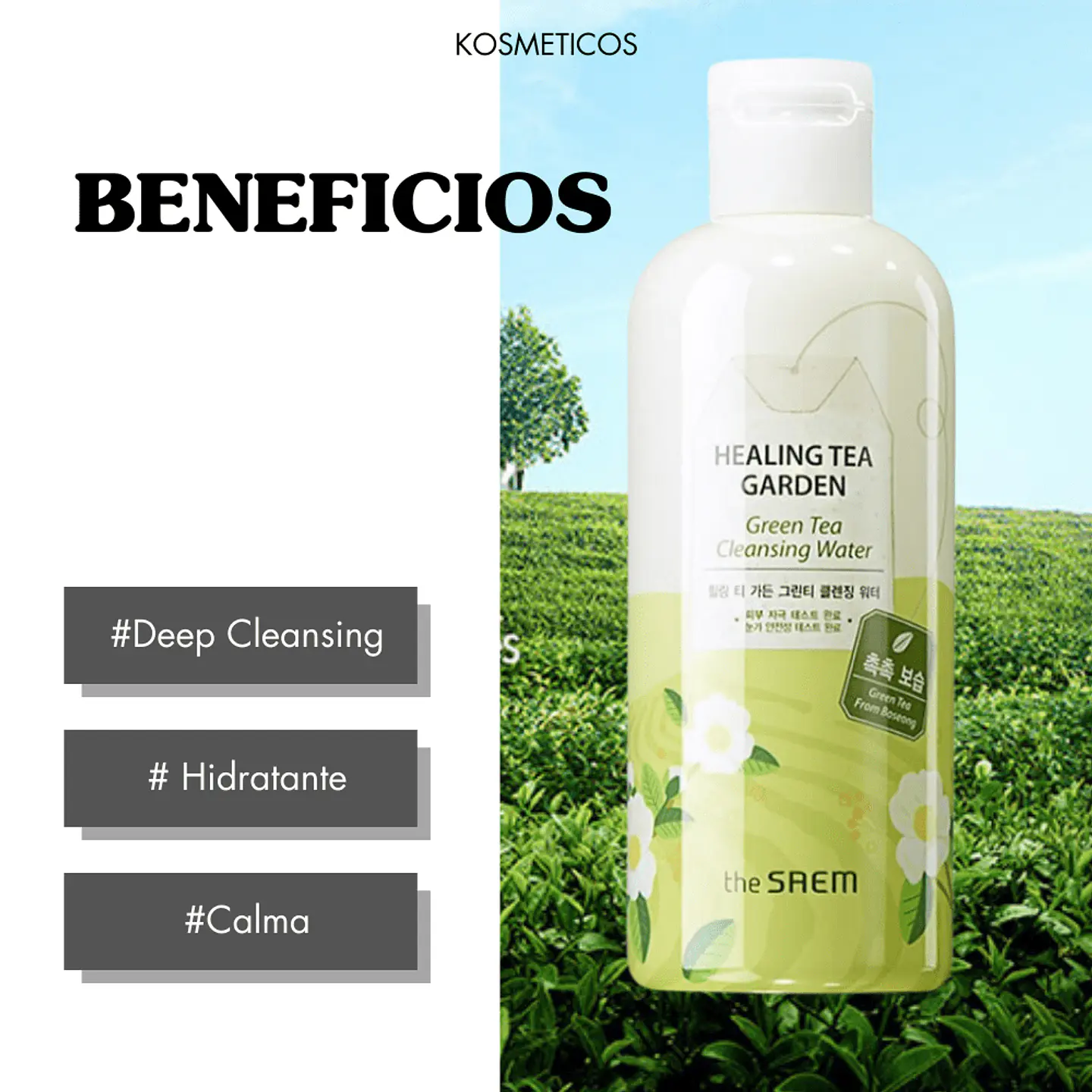 Limpiador Healing Tea Garden Water Green Tea 300ml 4