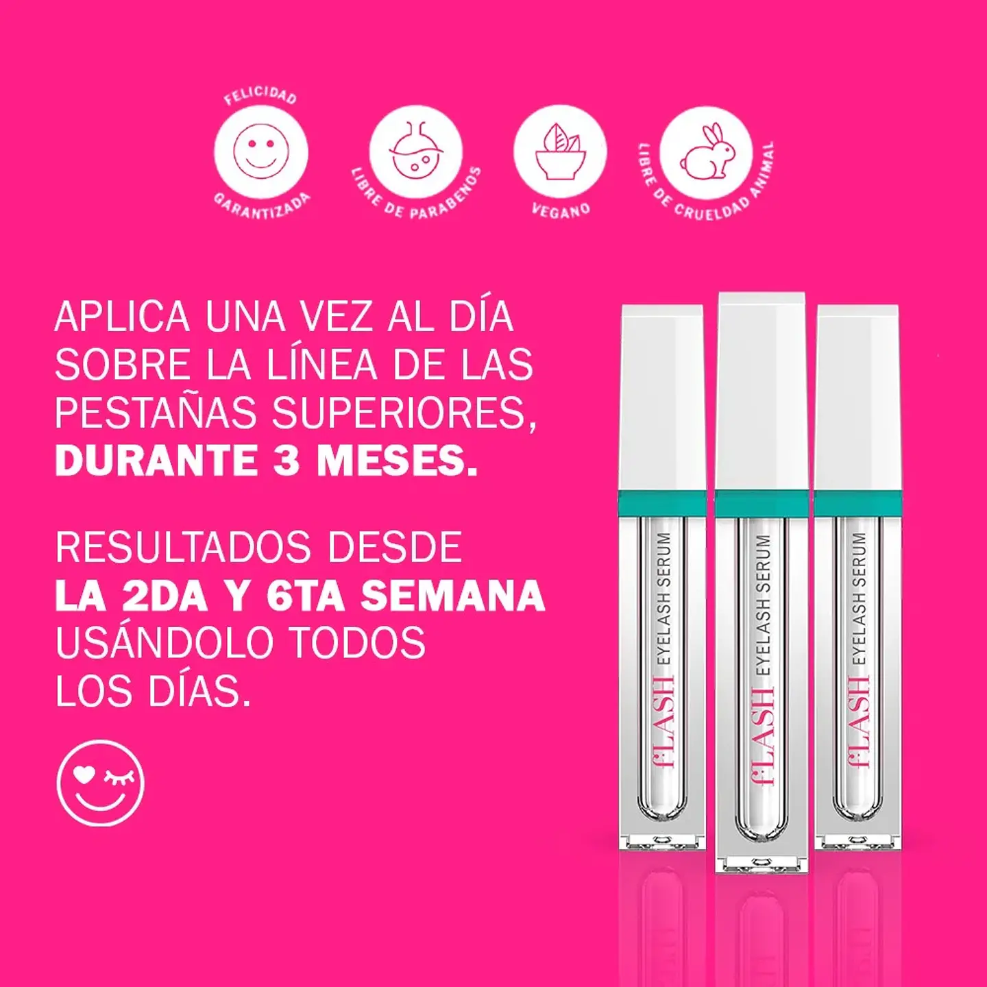 Flash Serum Para Crecimiento de las Pestañas 2ml 4