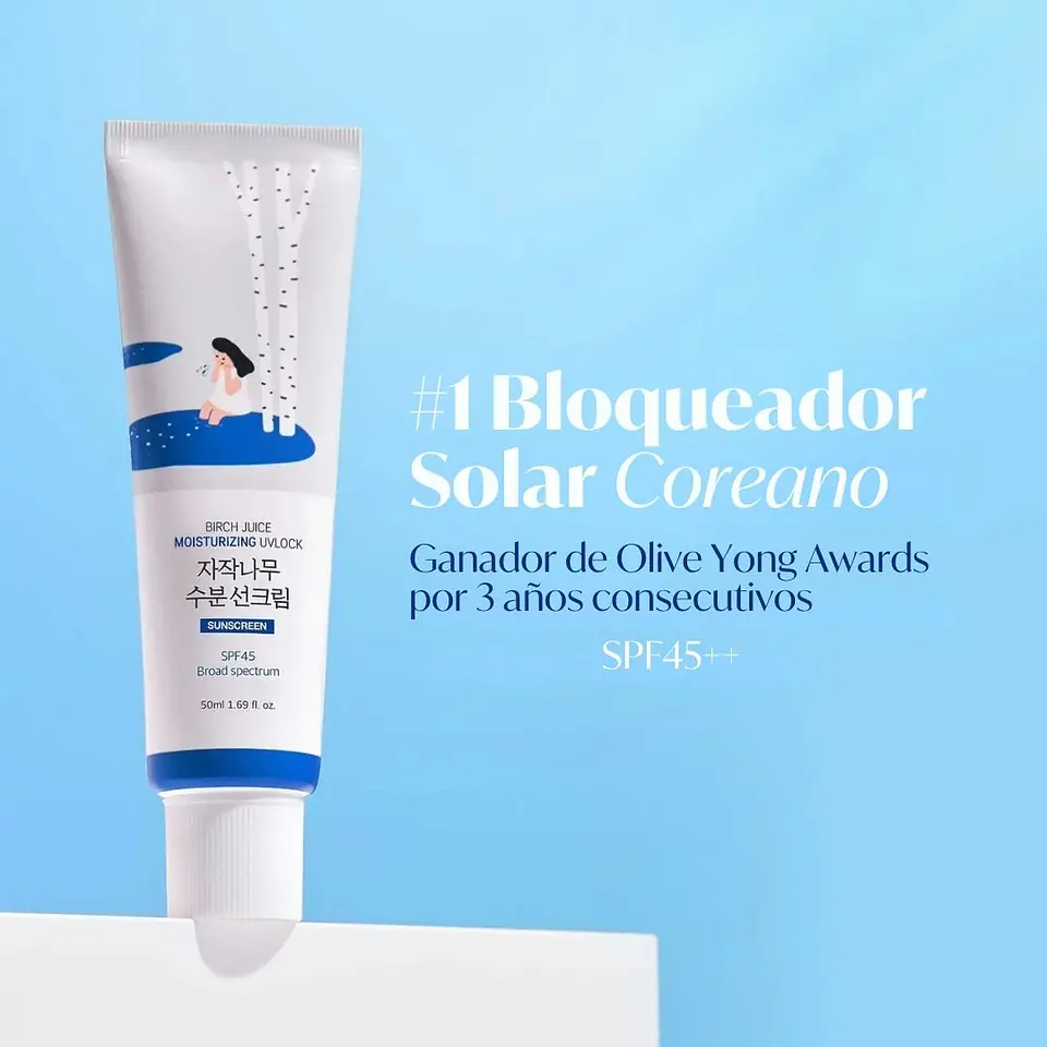 Protector Solar Jugo de Abedul Hidratante Spf 45 50ml 2