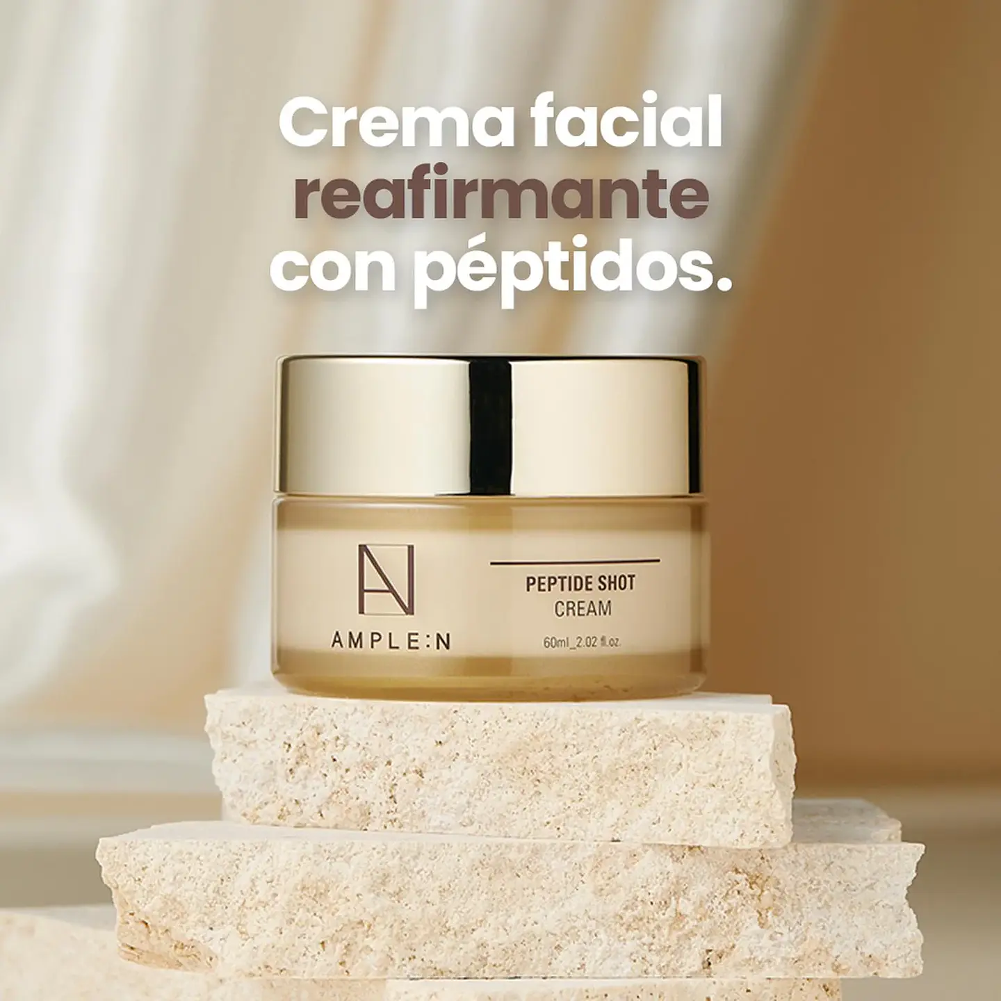 Crema Facial AMPLEN Reafirmante con Péptidos 60ml 5