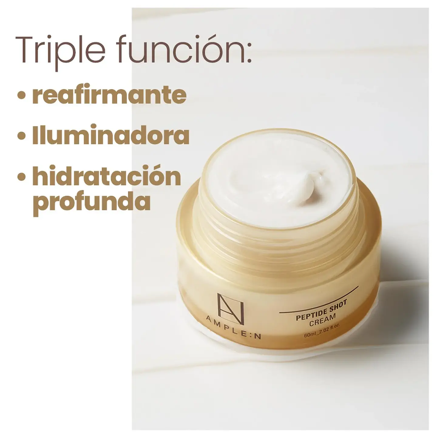 Crema Facial AMPLEN Reafirmante con Péptidos 60ml 7