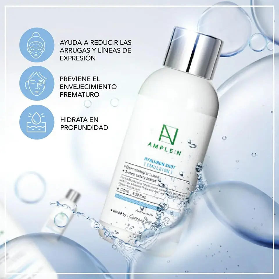 Crema Facial Fluida Hidratante Ácido Hialurónico 130ml 3