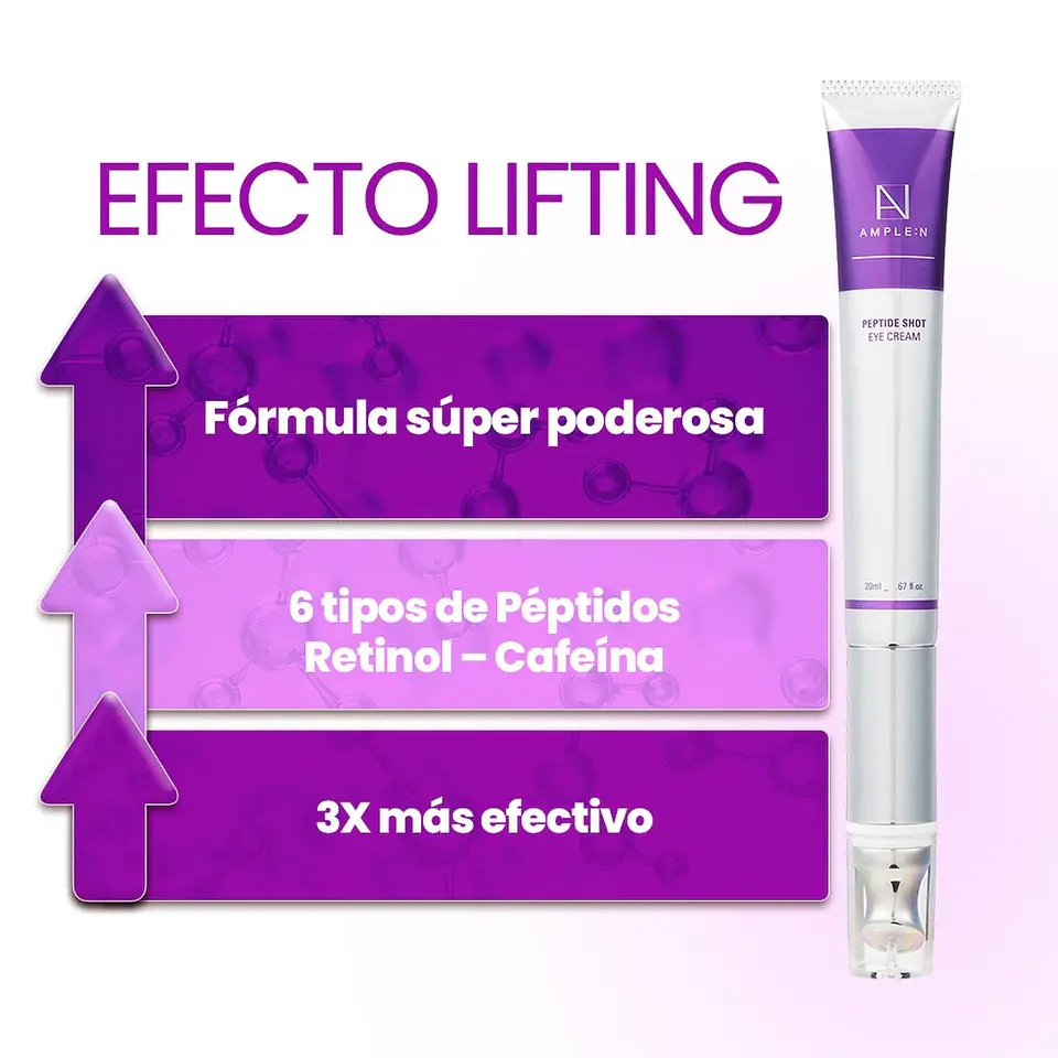 Contorno de Ojos Reafirmante con Péptidos y Retinol Antiedad 20ml 6