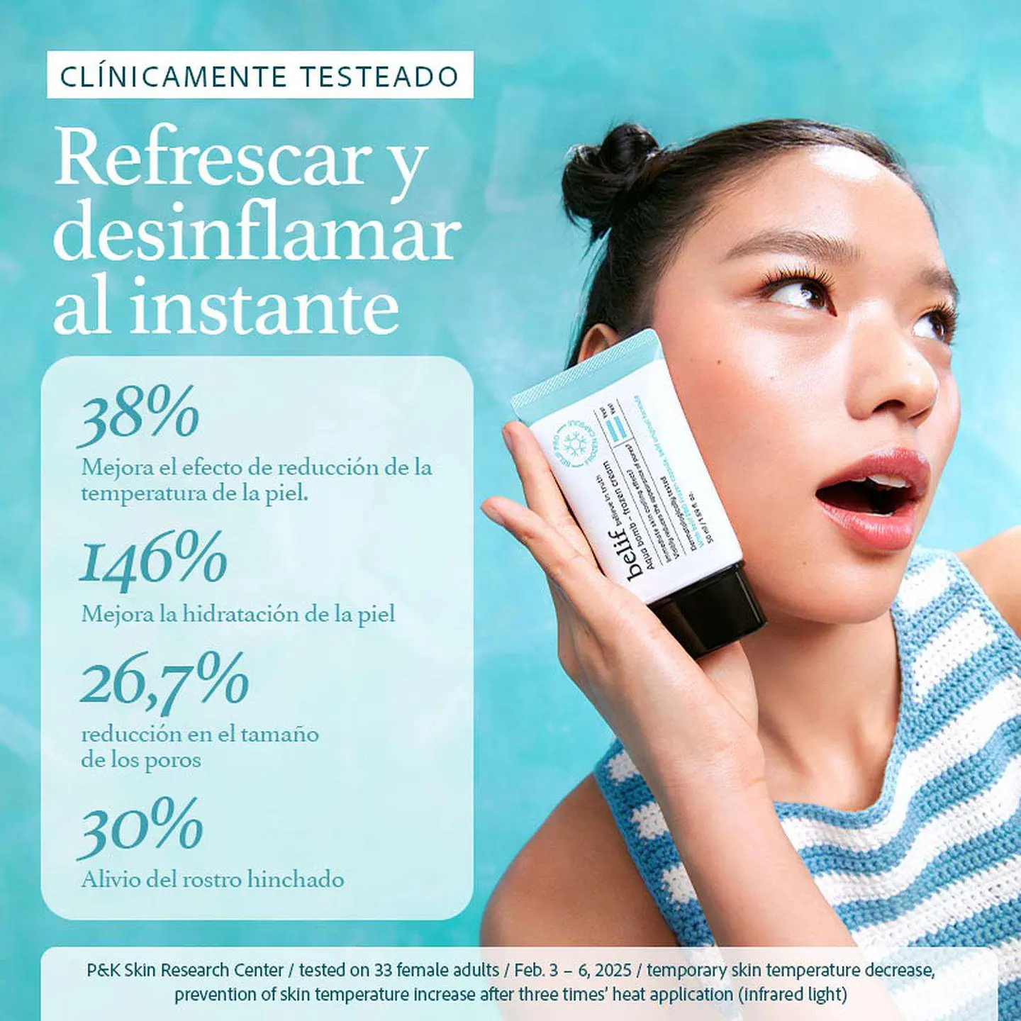 Crema Gel Hidratante Refrescante Belif Aqua Bomb Frozen 50ml 4