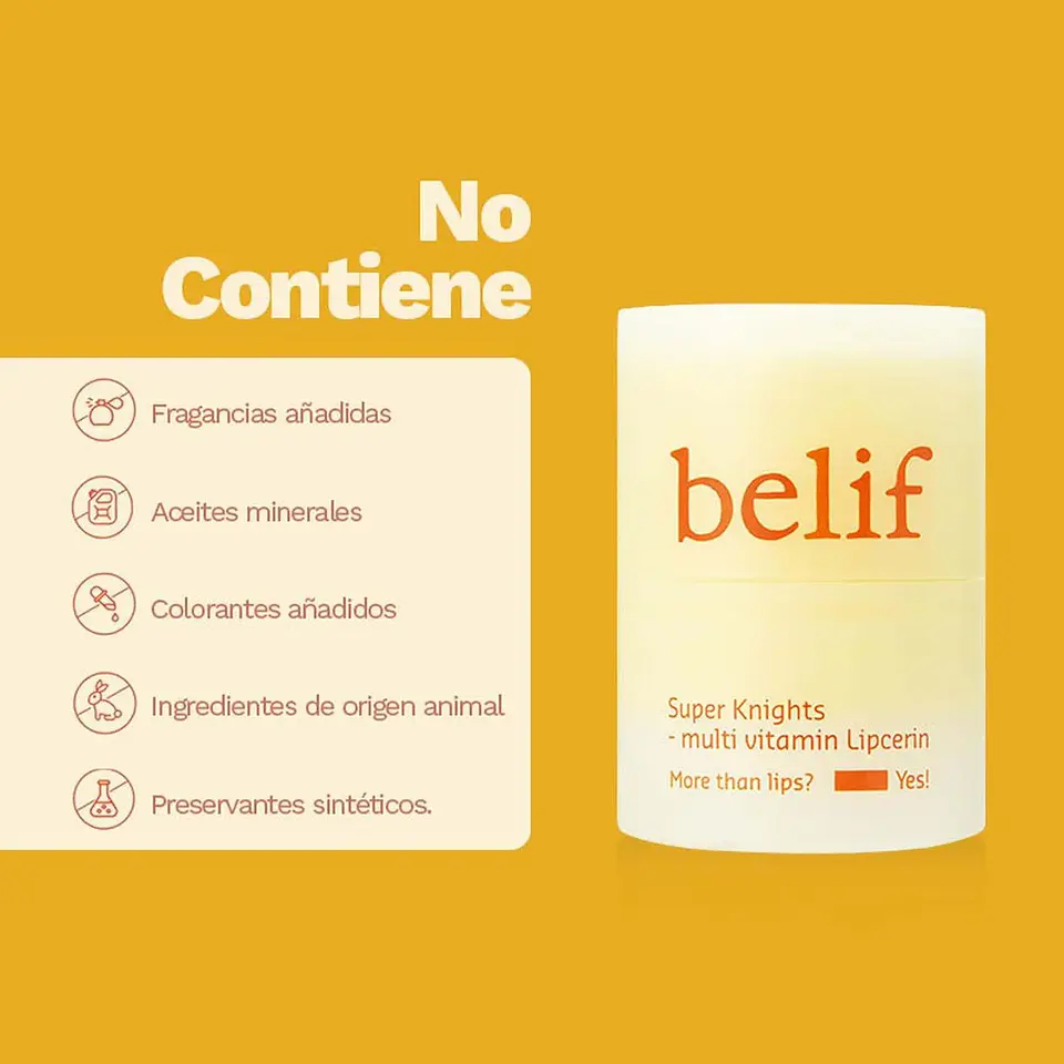 Bálsamo Labial Multivitamínico Reparador Belif Super Knights Lipcerin 5