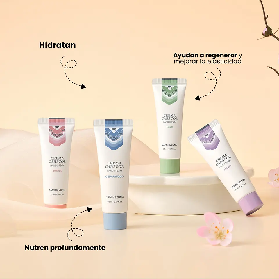 Crema Caracol Hand Cream Gift Set 20mlx4u 3
