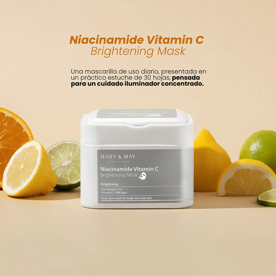 Mascarillas Niacinamide + Vitamin C Brightening Mask 30u 2