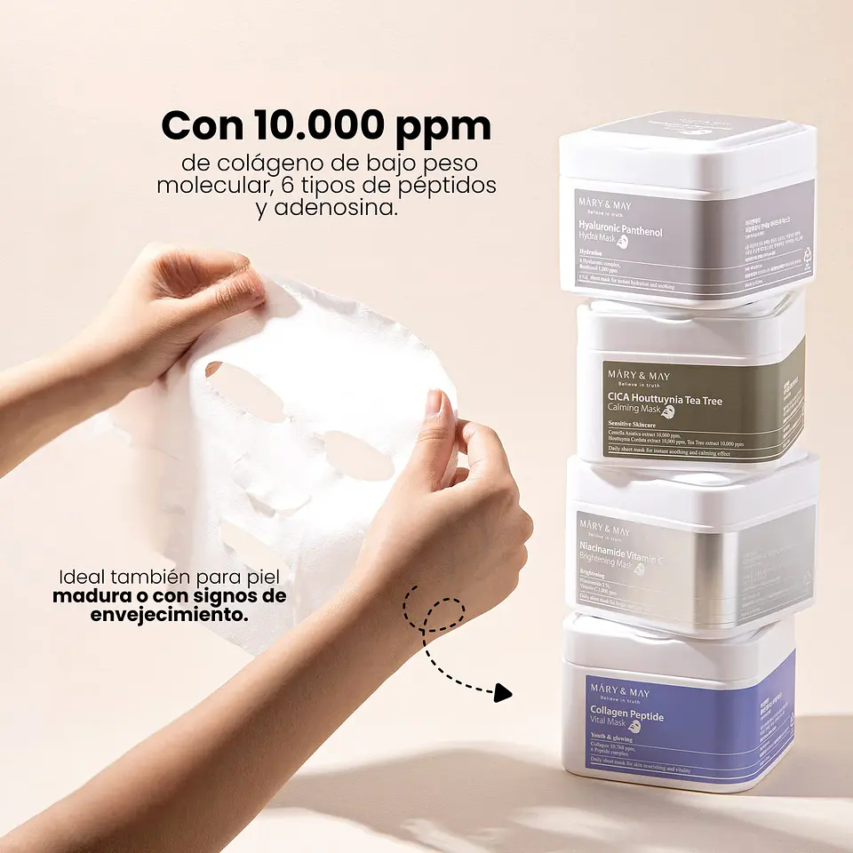 Mascarillas Collagen Peptide Vital Mask 30u 4