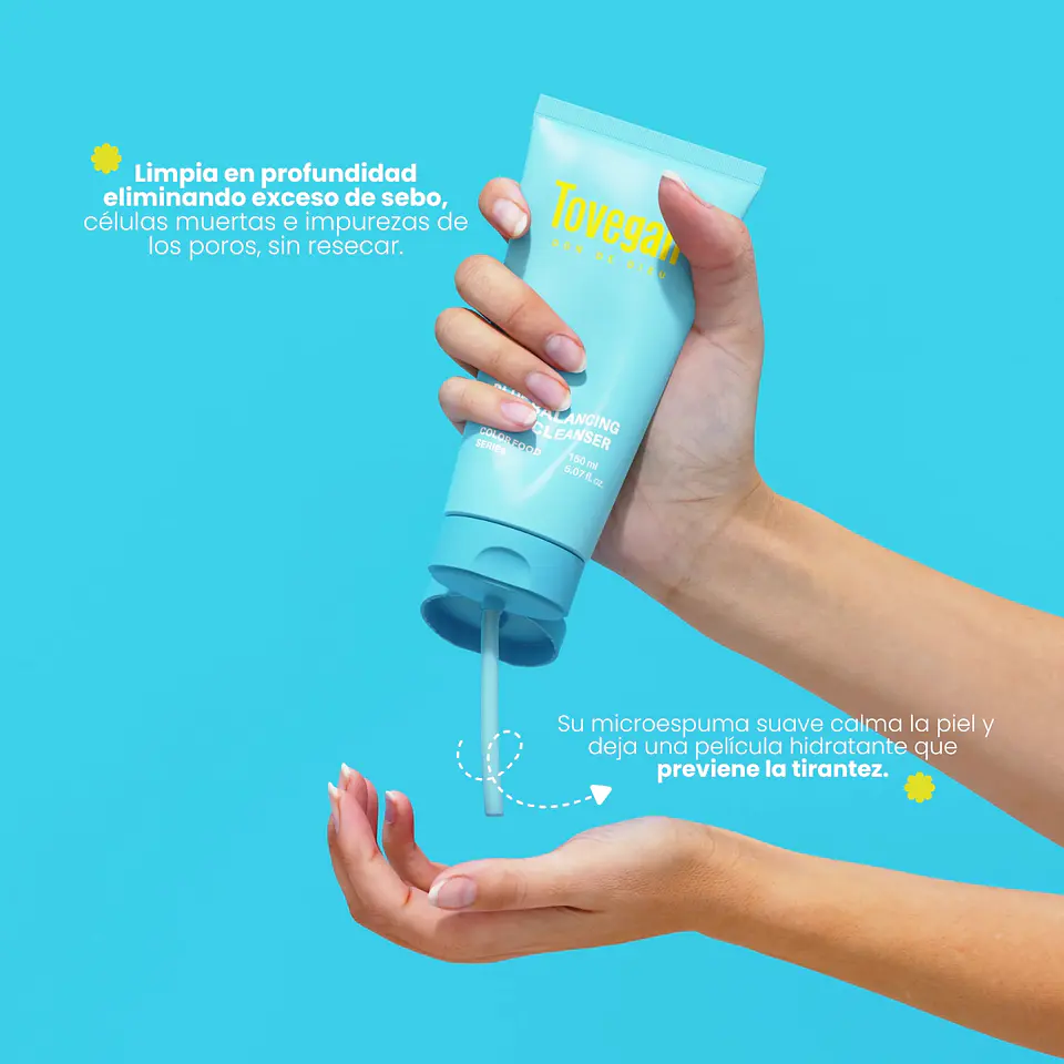 Jabón Blue Balancing Foam Cleanser 150ml 3
