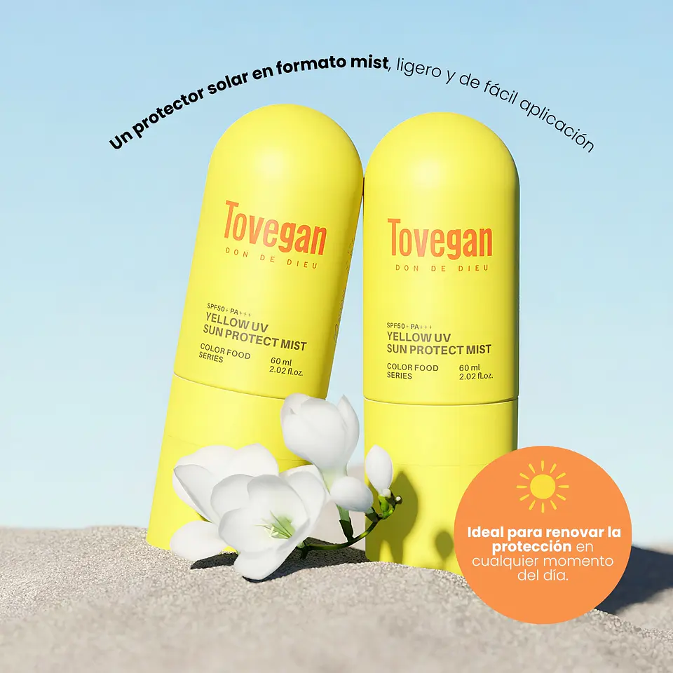 Bloqueador Yellow UV Sun Protect Mist SPF50+ PA+++ 60ml 2