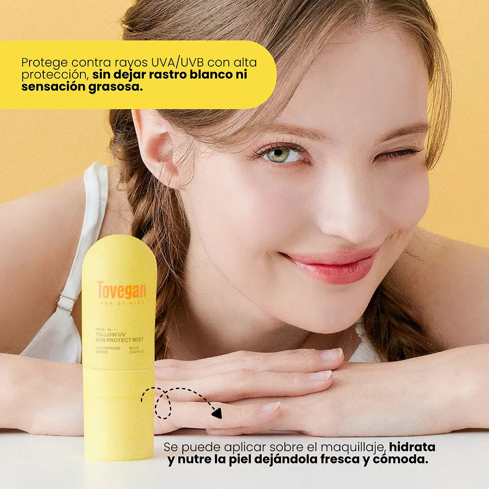 Bloqueador Yellow UV Sun Protect Mist SPF50+ PA+++ 60ml 3