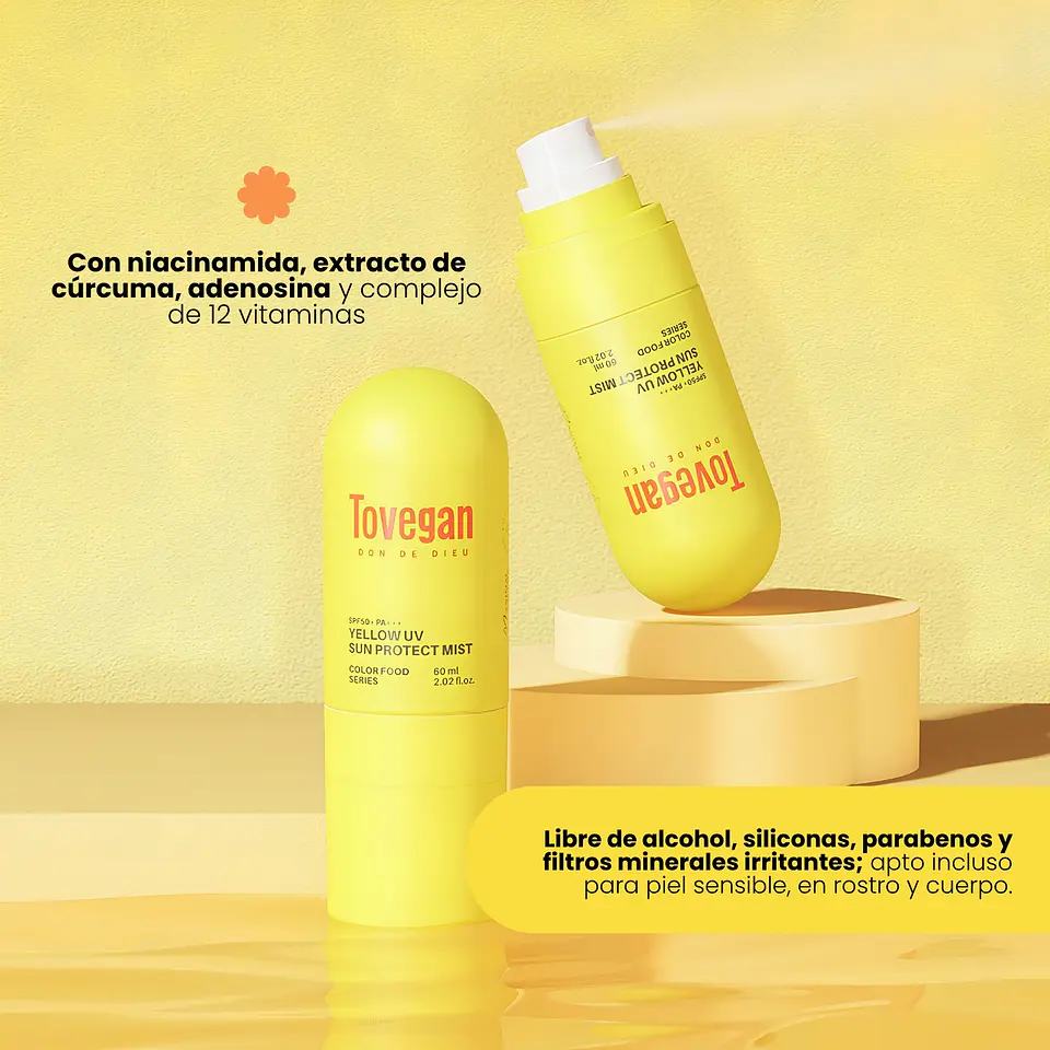 Bloqueador Yellow UV Sun Protect Mist SPF50+ PA+++ 60ml 4