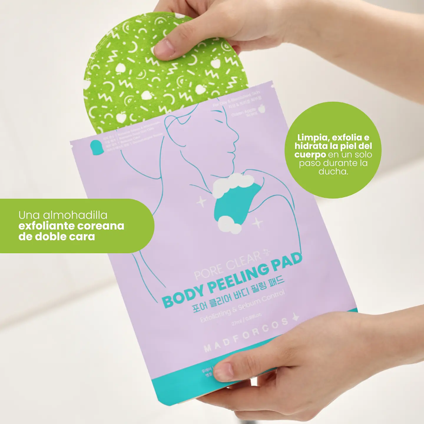 Exfoliante Corporal Pore Cleare Body Peeling Pad 2
