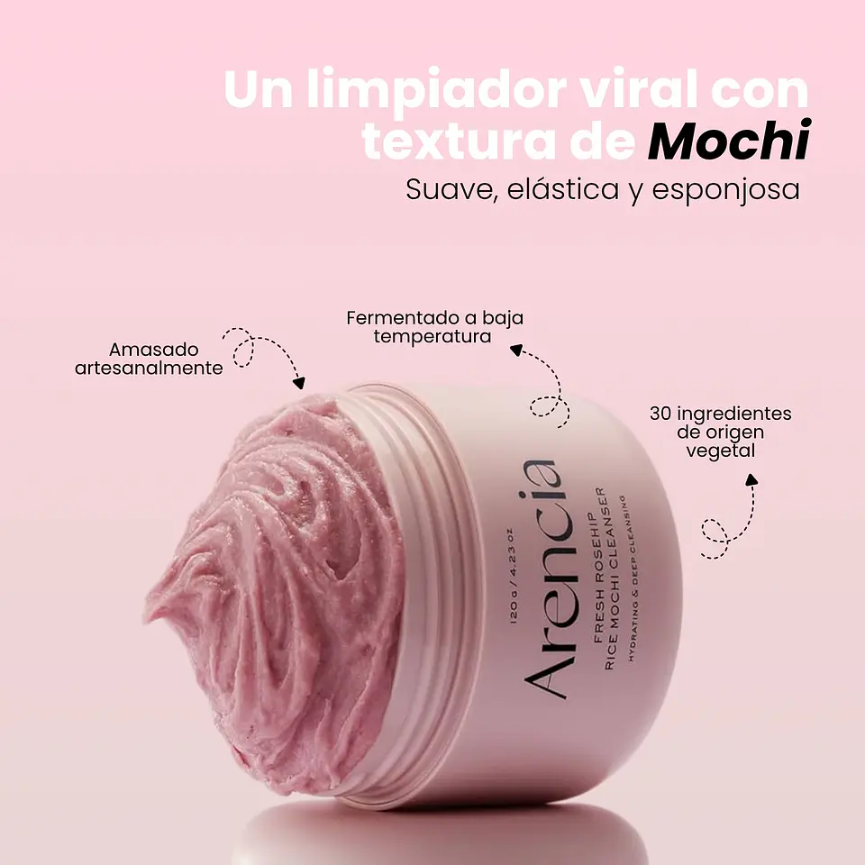 Fresh Rosehip Rice Mochi Cleanser 120g 4