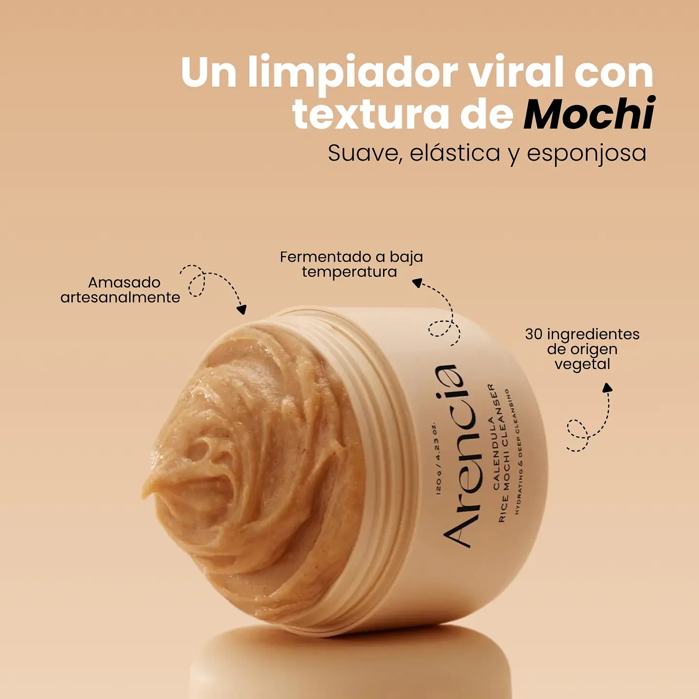 Calendula Rice Mochi Cleanser 120g 3