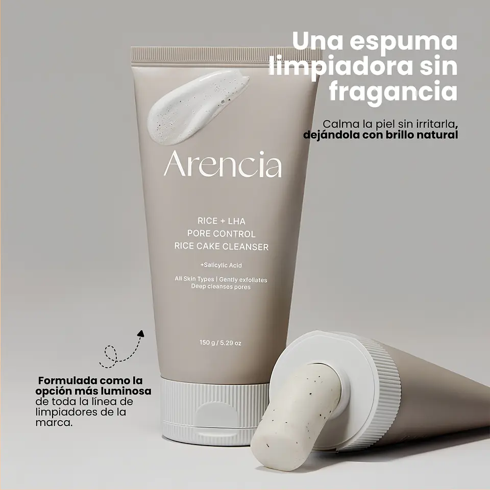 Rice + LHA Pore Control Rice Cake Cleanser 150g 3