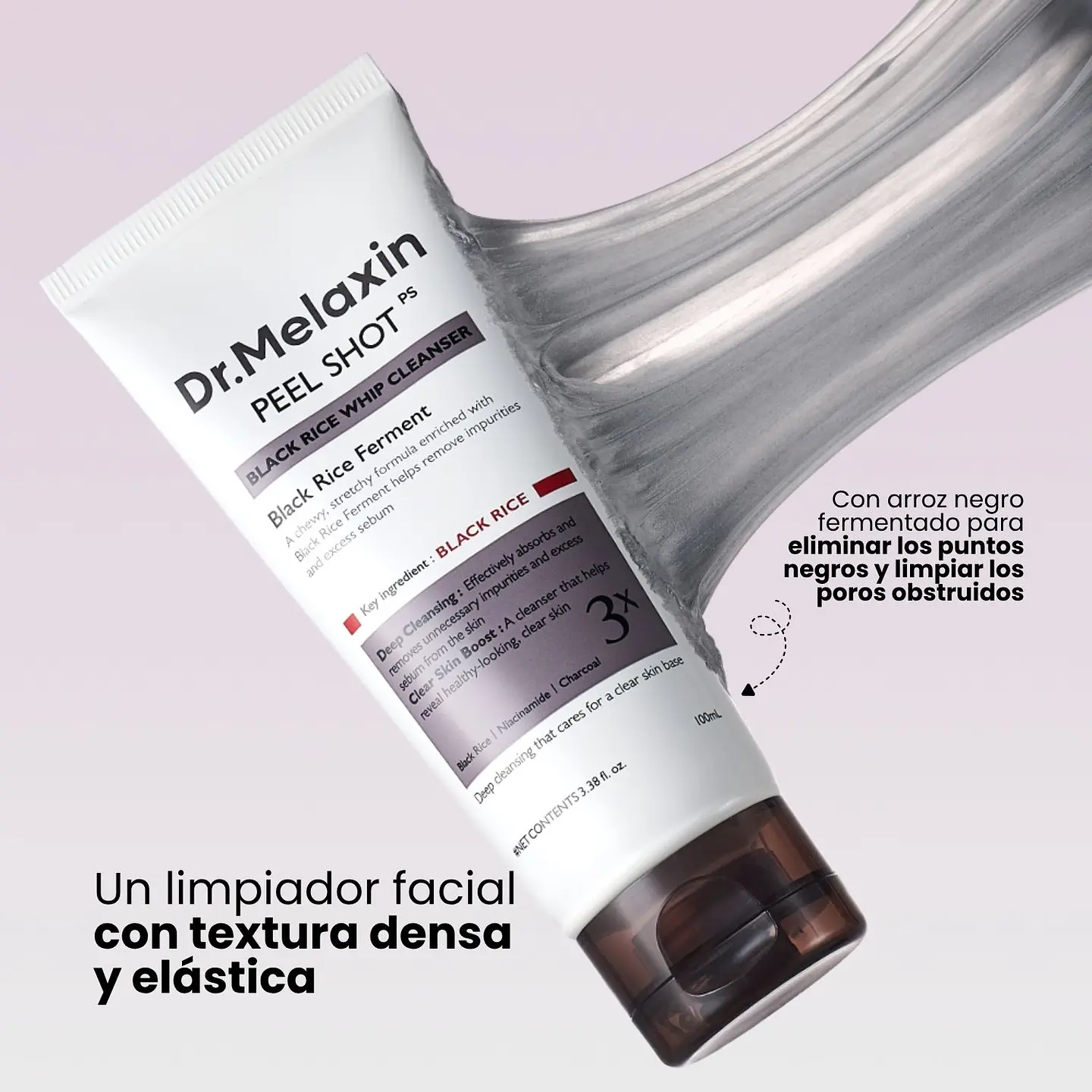 Peel Shot Black Rice Whip Cleanser 100ml 2