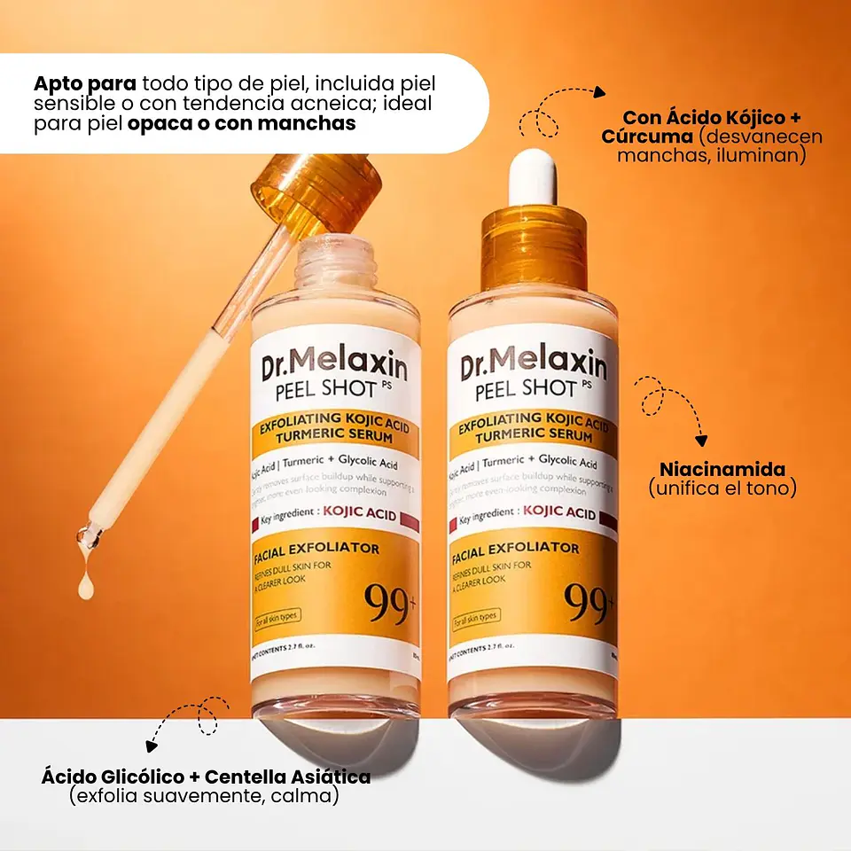 Peel Shot Exfoliating Kojic Acid Turmeric Serum 80ml 2