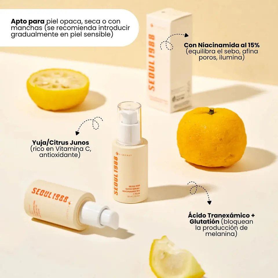 SEOUL 1988 Glow Serum : Niacinamide 15% + Yuja 30ML 4