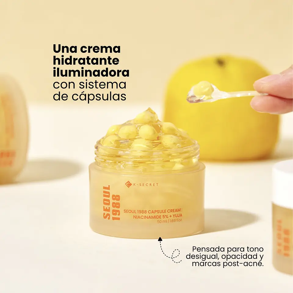 SEOUL 1988 Capsule Cream : Niacinamide 5% + Yuja 2