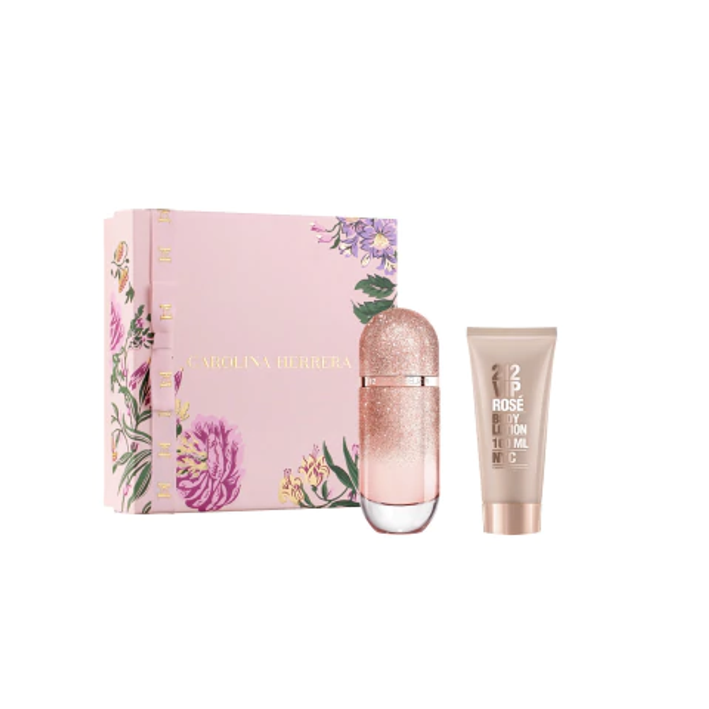 Set Carolina Herrera Vip Rose Elixir 80ml + Body Lotion 100 ml