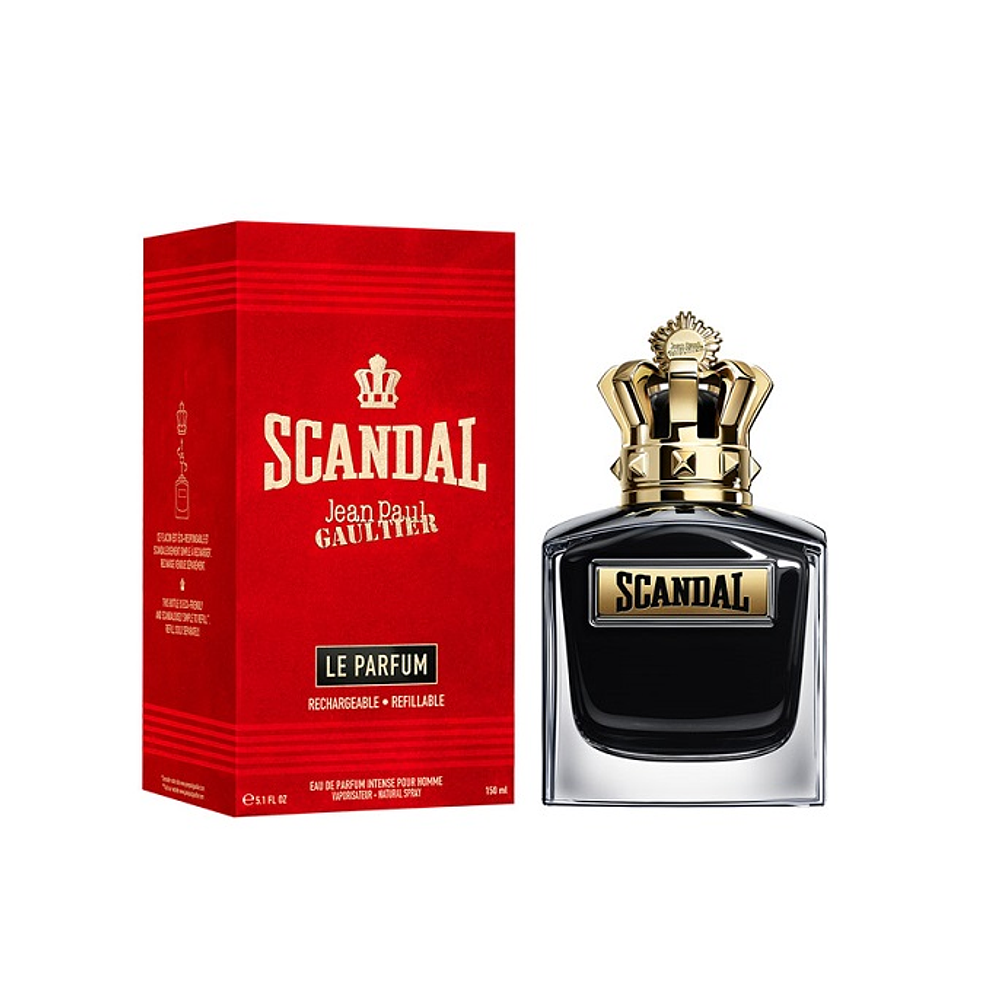 PERFUME JEAN PAUL GAULTIER SCANDAL LE PARFUM RECARGABLE HOMBRE EDP INTENSE 150 ML
