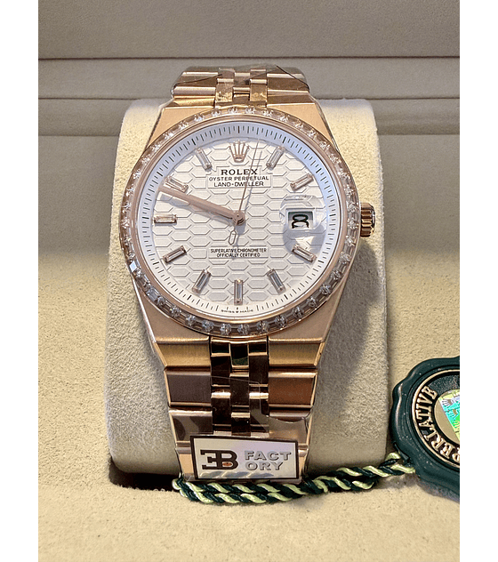 Rolex Land-Dweller 7135 BF rose gold Diamond mais caixa 2025