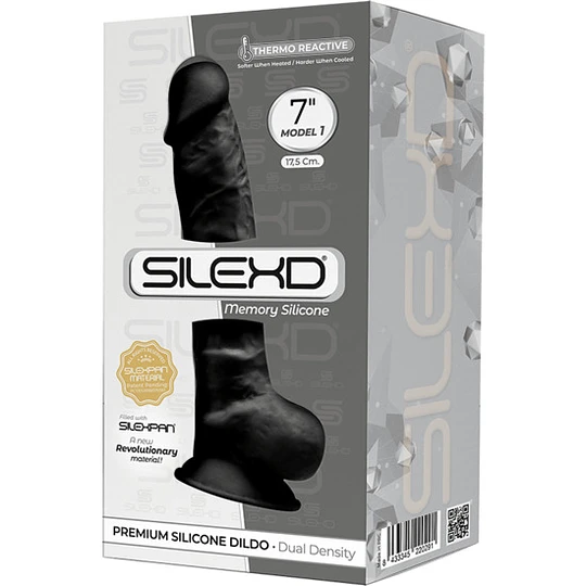 Dildo Realístico Negro Model 1 7"