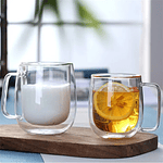 Taza de Vidrio Doble Pared