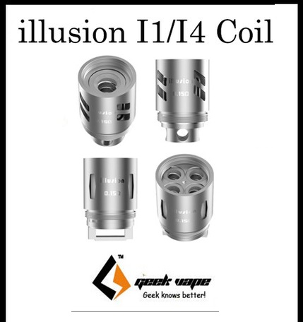 ​GeekVape Illusion Sub ohm Tank coils I1   &  I4   ( 100% compativel com Smok TFV8 a i4)