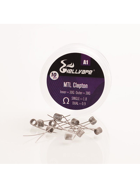 A1 MTL Claptons Coils pre-built (10pcs) - Hellvape