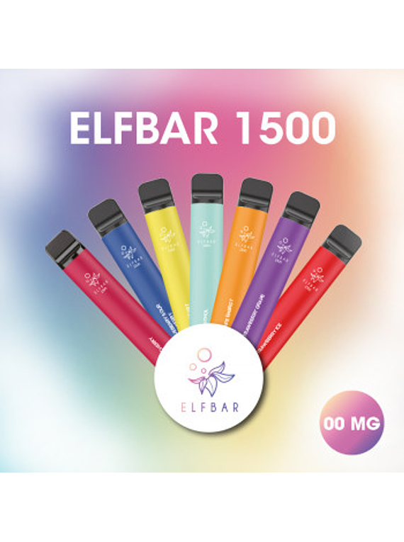 Pod descartavel disposable ElfBar 1500 puffs 4,8ml 00mg ElfBar