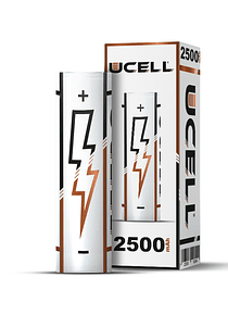 Bateria 18650 2500mAh 30A - Ucell