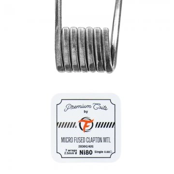 Micro Fused Clapton MTL Ni80 0.88? New Version (10pcs) - Fumytech