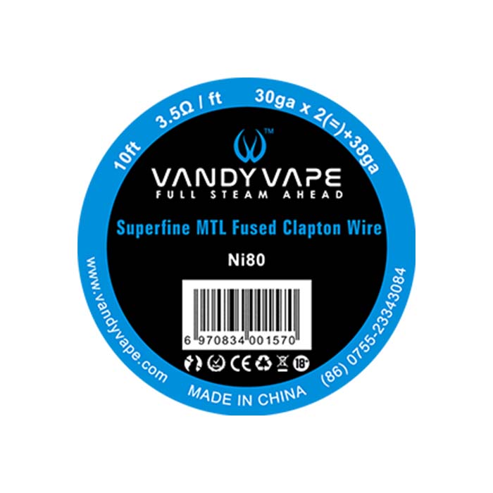 Superfine MTL Fused Clapton wire (3m) by Vandy Vape