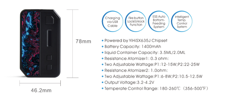 IPV V3-Mini 30W Auto-Squonk Pod System