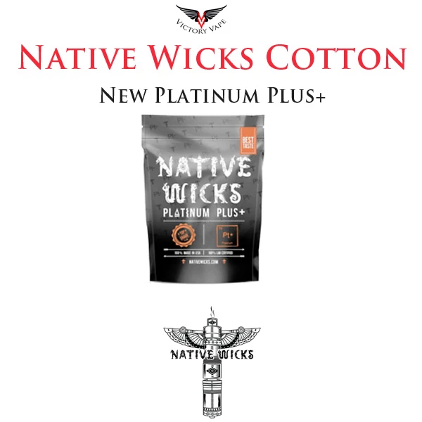 Native Wicks Platinum Plus + Algodão