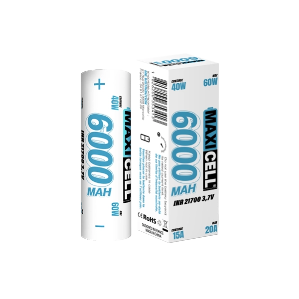 Bateria Maxi Cell 21700 20A 6000mAh - Maxi Cell