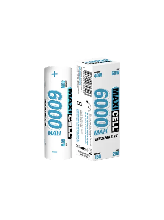 Bateria Maxi Cell 21700 20A 6000mAh - Maxi Cell